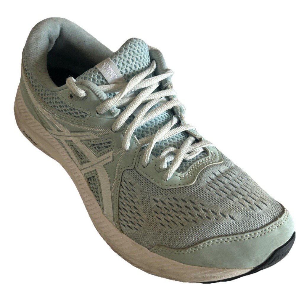 ASICS Women’s Size 10 Gel Contend 7 Light Blue White Running Sneaker 1012A911